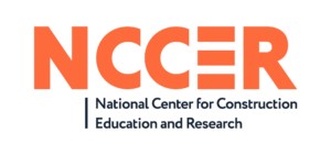 NCCER logo in orange letters above "National Center for Construction Education and Research" in black text.